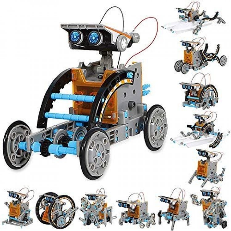 SILLBIRD 12-in-1 Solar Robot Toy Education Robot