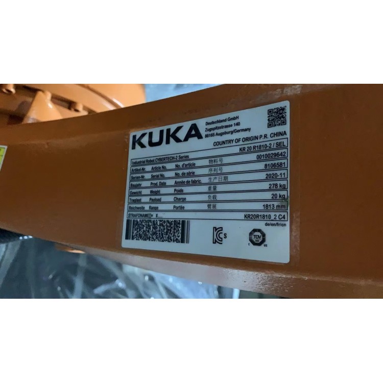KUKA KR20 R1810 Cybertech Robot with KRC4 cabinet