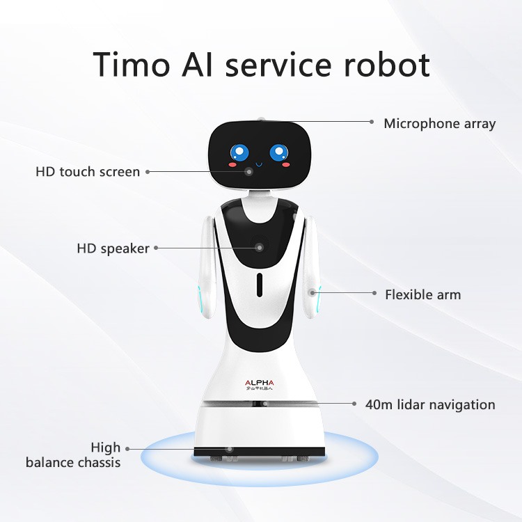 Timo reception robot, programmable tour guide robot