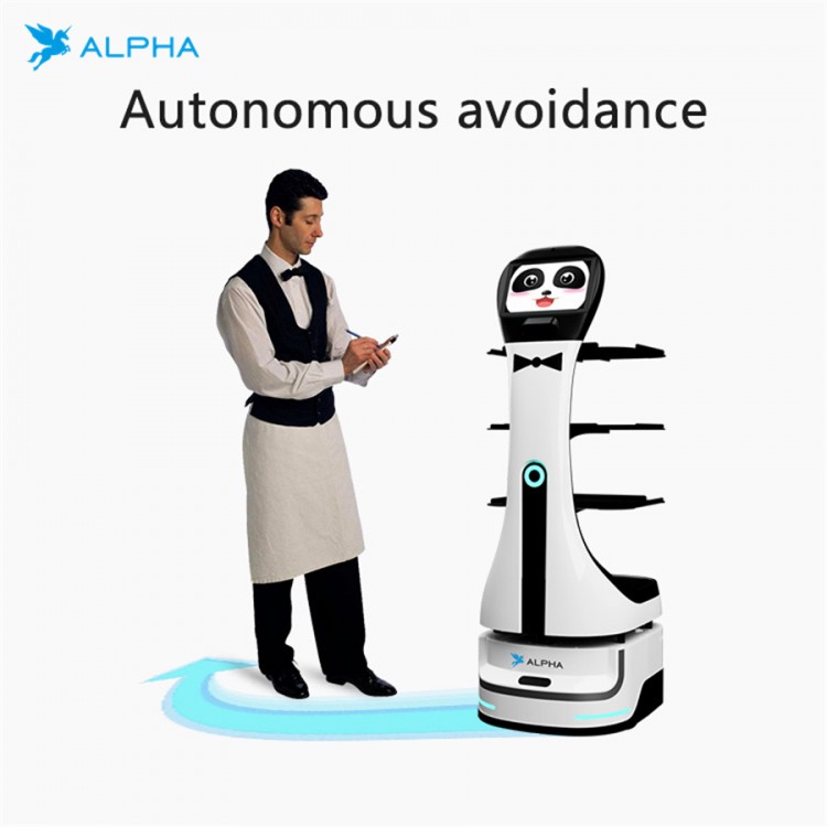 Alpha Panda Restaurant Food Delivery Robot