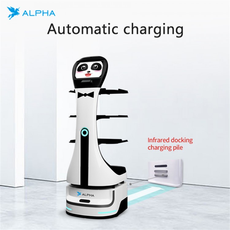 Alpha Panda Restaurant Food Delivery Robot