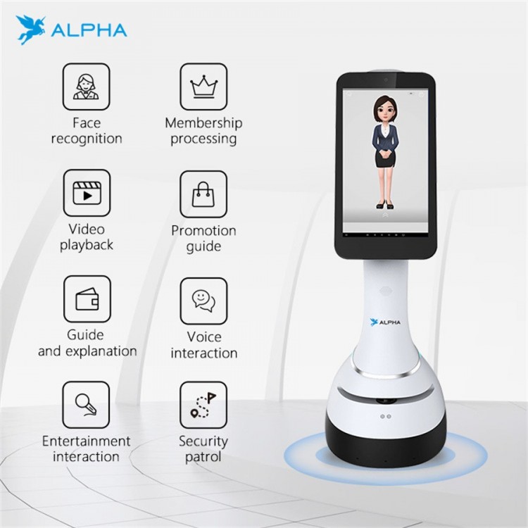 Alpha Jupiter Digital Human Guide AI Commercial Robot
