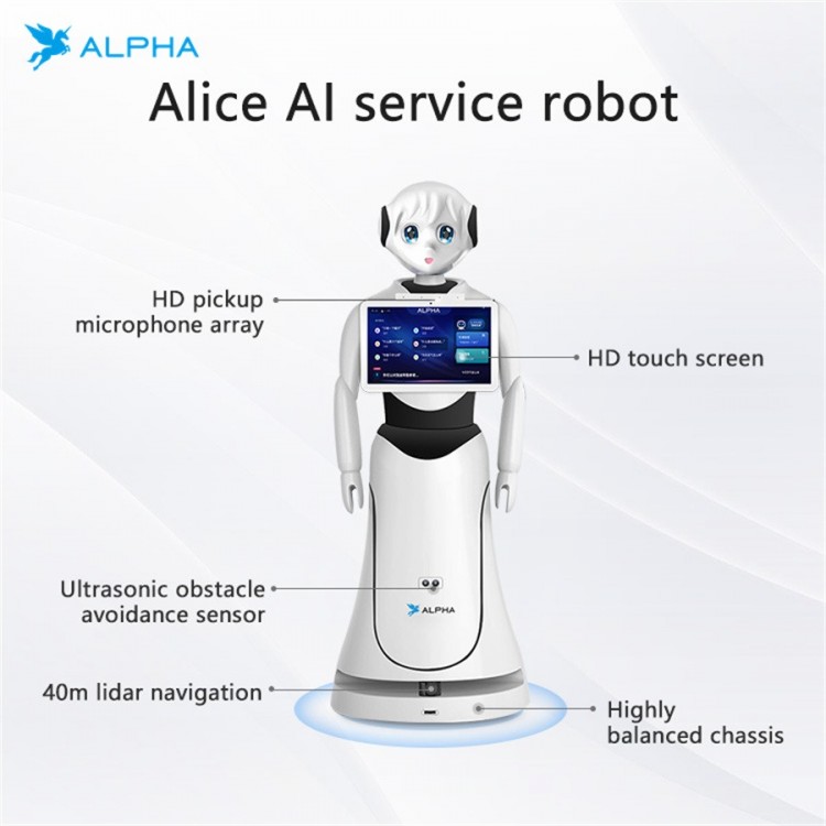 Alpha Robotics, Alice Programmable Humanoid Welcome Robot