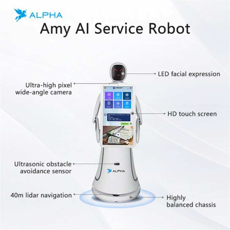 Amy AI Programmable Intelligent Service Robot