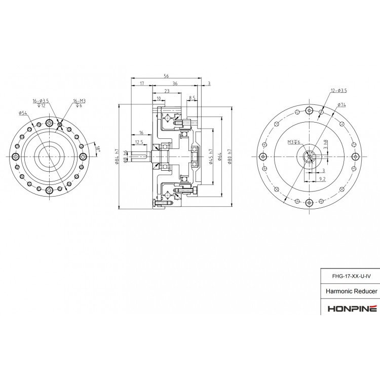 High Precision Motion Control with Zero Backlash Harmonic Drive Gearbox